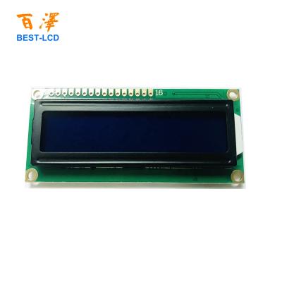 China Hot Selling Manufacture Blue Character 16x2 Lcd Display Module 80*36*13mm for sale