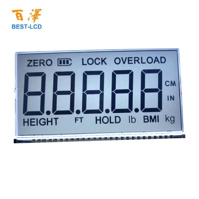 China Monochromatic LCD Electronic Screen TN/HTN/STN/FSTN/VA Segment RoHS Scale LCD Panel For Electronic Scale for sale