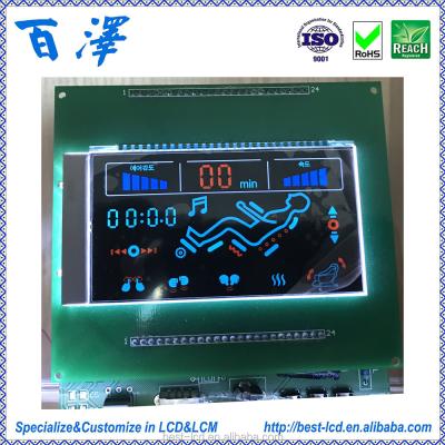 China Low Power Consumption Battery Segment LCD Screen BZNEG for sale