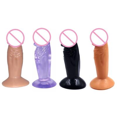 China Jelly Realisitc Health Stimulator Sex Clitoral Toys Dildo Suction Cup Anal Soft Waterproof Realistic Penis Penis For Women Female Masturbator for sale