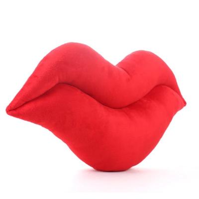 China Sexy Lip Pillow Shaped Erotic Toys Soft Rest Opening Adult Sex Toy For Couples Furniture Sexy Cotton Fetish Mouth Lip Night Parties for sale