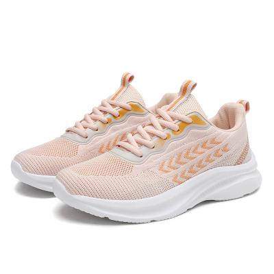 China Breathable Comfort New Design Sneakers Women Casual Breathable Sport Shoes Lace Up Loafers Ladies White Sneakers Outdoor Walking Running Shoes for sale