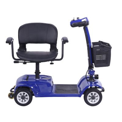 China DEMO Travel 4 wheels elderly electric scooter disabled handicapped folding mobility scooter for seniors for sale