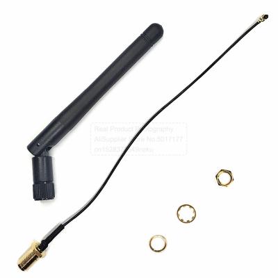 China 2.4G WIFI 3dbi antenna IPEX to SMA female connector 15CM + SMA male antenna kit 2400MHZ-2500MHZ WIFI 3dbi antenna for sale