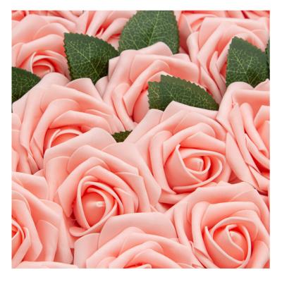 China Christmas High Quality 3 Inch Artificial Foam Roses Flower Gift Box For Wedding Decoration Flowers For Decoration Wedding Artificial for sale