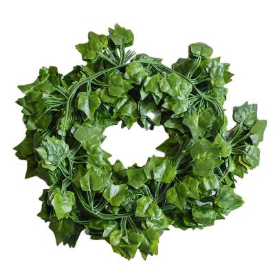 China Outdoor Indoor Decoration Hot Sale Length 2m 12pcs_lot Hanging Decorative Artificial Ivy Begonia Leaf Plants Vine Hanging Garland Grape Vine for sale