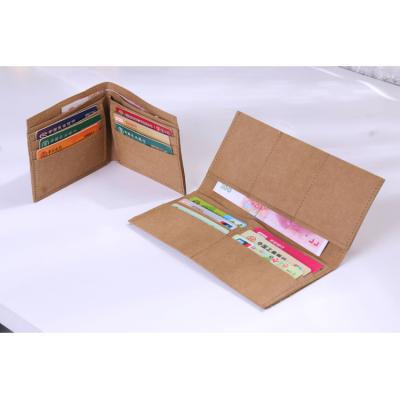 China Eco-Friendly Washable Wrapping Paper Washable Unisex Short Thin Minimalist Wallet for sale