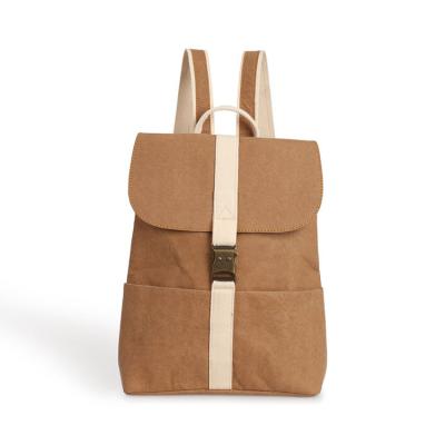 China Eco Friendly Washable Kraft Paper Vegan Backpack For Girls for sale