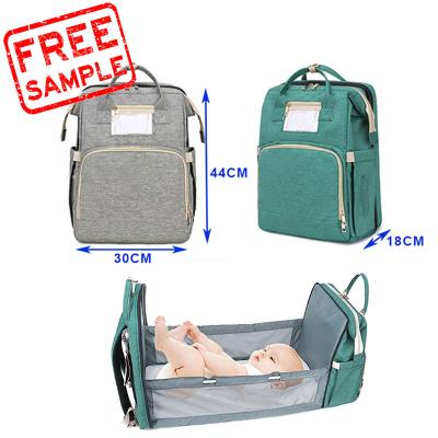 China Custom Portable Folding Changing Diaper Bag Baby Diaper Bag Baby Diaper Bag Baby Diaper Bag Backpack FREE SAMPLE TRAVEL Crib Stroller Bag Large for sale