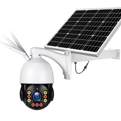 China Human Motion Tracking Wireless Security PTZ Camera Night Vision Camera 5 Megapixel Outdoor Solar Wireless Night Vision Security Camera for sale