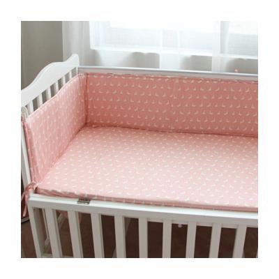 China 2022 New Arrival Anti-bacteria Soft Solid Color Baby Bed Edging Cotton Hutch Fence Baby Bed Fence for sale