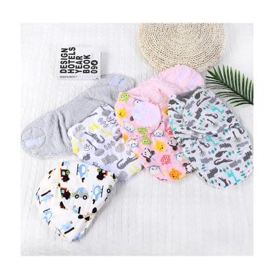 China 2022 New Arrival Anti-Pull Shockproof Baby Sleeping Bag Cartoon 2 Layers Baby Pattern Soft Sleep Bag Wrap for sale