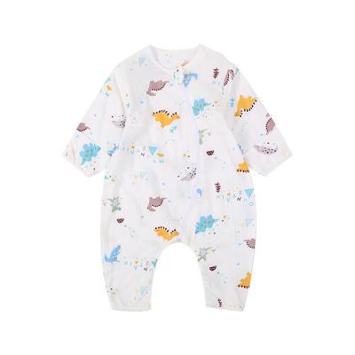 China Breathable Anti-kick Newborn Comforter Split Gauze Spring and Autumn Thin Section Cartoon Baby Sleeping Bag for sale