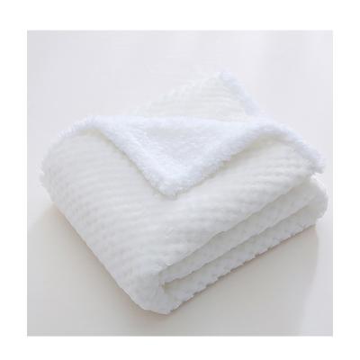 China 2022 New Arrival Soft White Baby Blanket Anti-Pull Color Baby Wrap Wrap Spring And Autumn Baby Blanket for sale