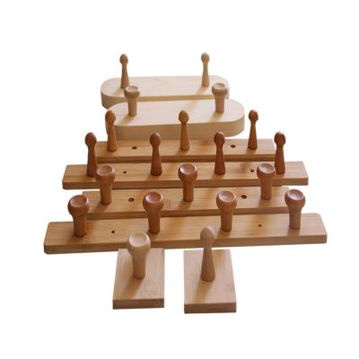 China Wholesale Wooden Wall Stored Hangs Coat Towel Rack Racks Wooden Storage Racks Hanger for sale