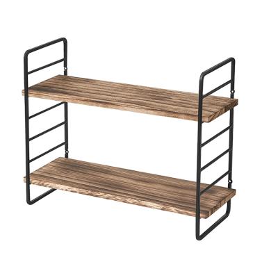 China High Quality Wooden 3 Tier Vintage Shelf Wall Display Storage Bamboo Shoe Rack for sale