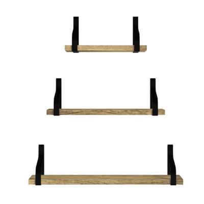 China Floating Wood Display Racks Bathroom Wall Decor Storage Shelves Modern Home Wall Shelf Decor Storage Display Racks for sale