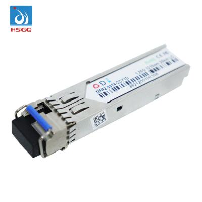 China FTTX Network HSGQ 40KM Fiber Optic Transceiver Module 1.25G BiDi SFP 1310nm-TX/1550nm-RX 40km DDM Transceiver Module for sale