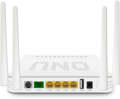 China FTTH Network HSGQ- X411DW 4 Ports Dual Band Wifi ONU XPON Gepon FTTX Network Equipment GPON EPON ONT for sale