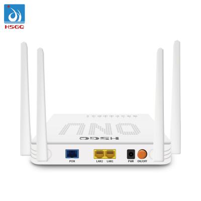 China FTTX Network Solution HSGQ-X200DW 2 Ports Commercial 10/100/1000M Dual Band Wifi ONU XPON Gepon FTTX Wifi Equipment for sale