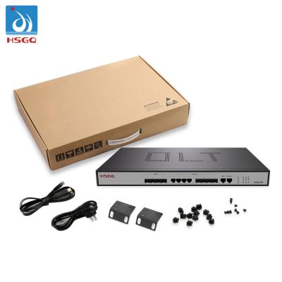 China HSGQ-E04 FTTH School Fiber Optic Equipment Dual Power Optional EPON HSGQ Olt 4 Port Compatible With Huawei for sale