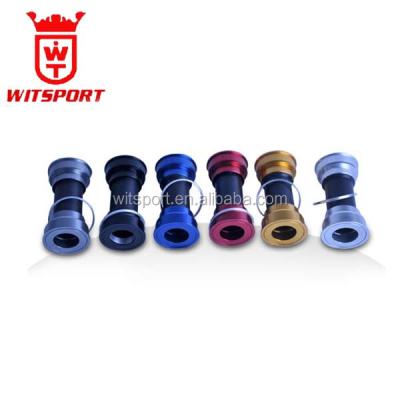 China Aluminum Alloy & plastic sleeve and plastic sleeve aluminum alloy bicycle bracket bottom shell sets BB90 compatible for shimano for sale