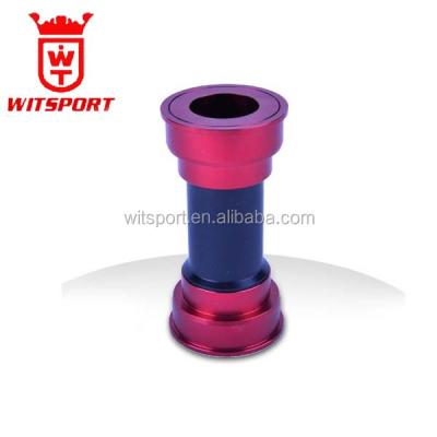 China Aluminum Alloy & colored plastic sleeve aluminum bicycle threadless bottom bracket for BB86 for sale