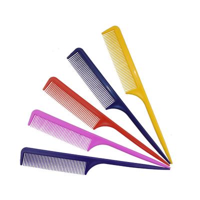 China All occasions colored pointed hair comb plastic tail hair selection, separating makeup household portable end-tooth small comb in stock for sale