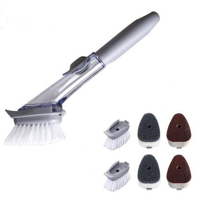 China Sustainable Pot Brush Kitchenware Dish Washing, Household Oil Brush With Long Handle, Hydraulic Pot Brush for sale