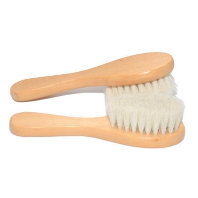 China All Natural Baby Hair Brush Comb Set Baby Hair Comb Wool Shampoo Shower Brush for sale