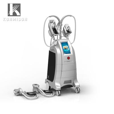 China Konmison Vertical Body Slimming Double Head Treatment Cooling Cryogenic Freezing Fat Machine for sale