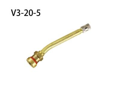 China Customizable Brass Bus Truck V3-20-5 Tubeless Tire Valve for sale