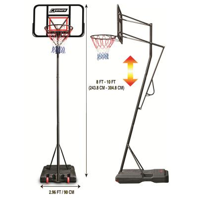 China Adjustable portable/mobile height and portable stable and mobile outdoor basketball hoop stands for sale