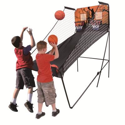 China Steel Tube Foldable Double Shoot Basketball Arcade Game Machine for Two Players for sale