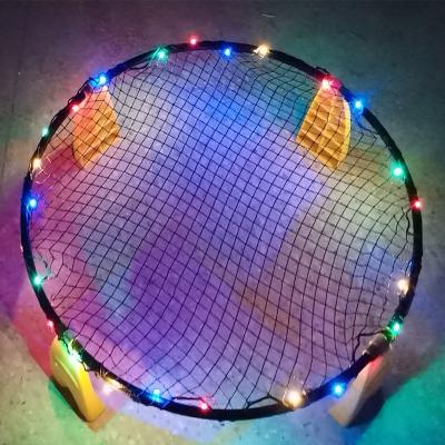 China Wholesale Toy Mini Beach Volleyball Spike Ball Game Set Outdoor Team Led Light Up Beach Sports Circle for sale