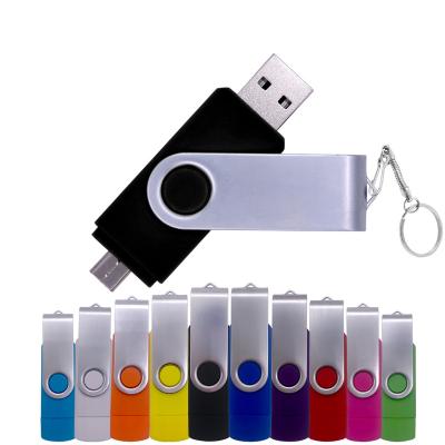 China 2.0 64G 32G 16G 8G 4G Portable Pendrive Android OTG USB Stick Rotatable Smart Flash Drive Pen Drive Thumb Drives Memory OTG USB for sale