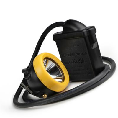 China Kl8MS Mining Lighting USB Charger Fishing Light Yellow Headlamp With Led Lithium Battery for sale