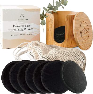 China Makeup Remover Bamboo Charcoal Pads Reusable Facial cotton pads remove make up zu verkaufen