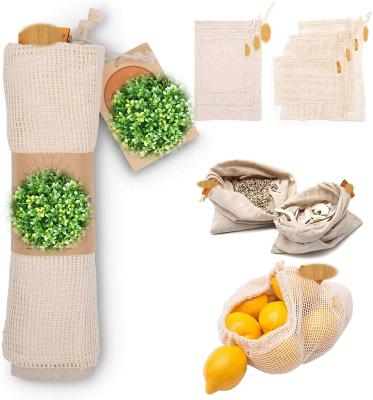 Chine Reusable Organic Cotton Mesh & Hemp Produce Bags à vendre