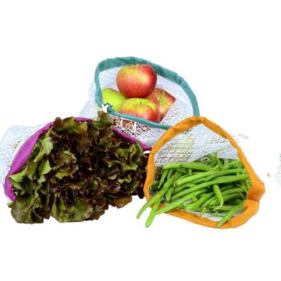 China polyester mesh produce bag for vegetable for sale