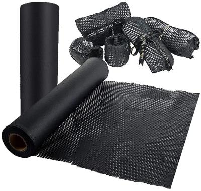 China black Honeycomb Paper Packing Material Wrap roll for shipping Wabenpapier Honeycomb Cushioning Wrap Recyclable Honeycomb wrap for sale