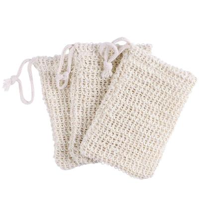 Cina Natural Sisal Soap Bags Exfoliating Mesh Soap pouch in vendita