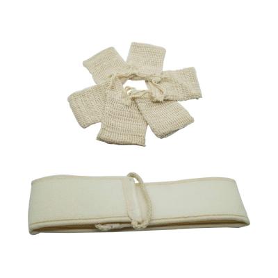 Cina Exfoliating Eco Sisal Soap Pouch with Bath Scrubber in vendita