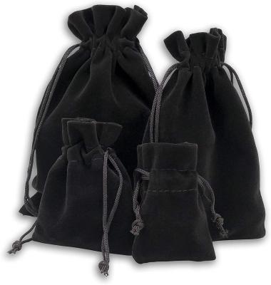 China Small Velvet Bags with Cord Drawstring for Rings Jewelry Crystals drawstring Pouches for sale