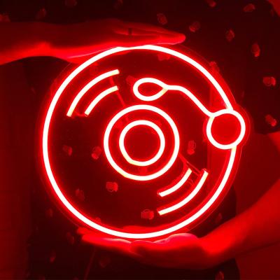 China Buildings Strip Lights Creative Modeling Retro Record Party Neon Sign Led Decorative Lights Neon Lamp Custom Sign for sale