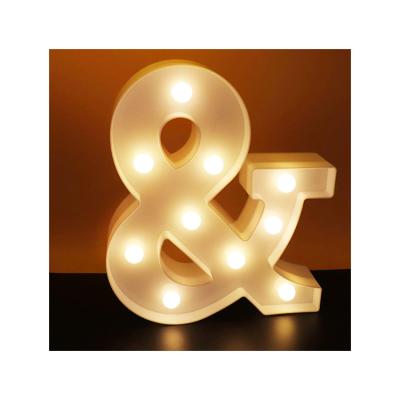 China Long Durable Easy Letters Low Power Installation Marquee Table Customized LED Symbol Marquee And Ampersand Letters 2022 Alphabet Light Up Sign For Home Wedding portion for sale