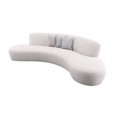 China (Other) beauty salon fabric adjustable nordic simple modern creative art curved sofa for sale