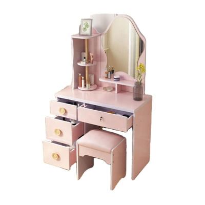 China Easy Compile Modern Makeup Vanity Dressing Table With Mirror for sale