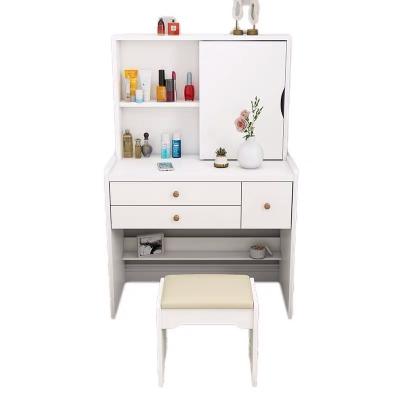 China Customized Multifunctional MDF Bedroom Furniture Drawer Dresser With Modern Mirror Dressing Table for sale