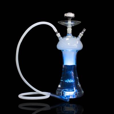 China With Wholesale LED Light Mushroom Shape All Glass Hookah With LED Lights for sale